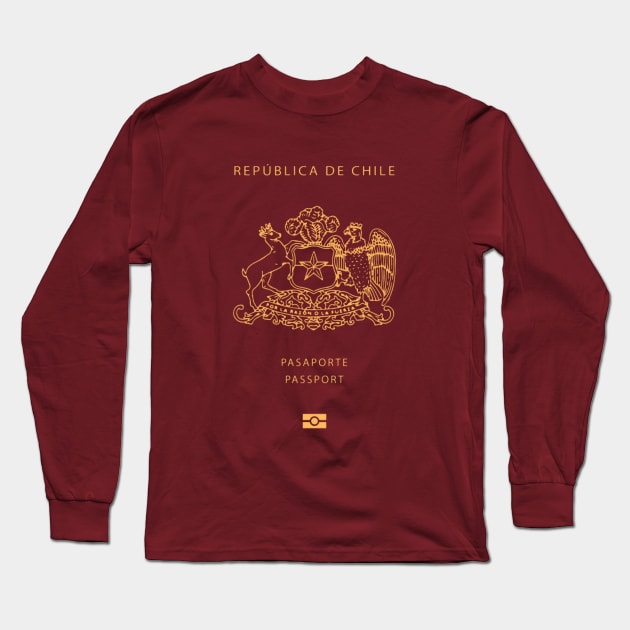 Chile passport Long Sleeve T-Shirt by Travellers